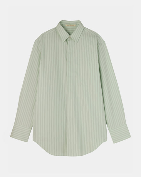 【PRE ORDER】NAVIA - REMOVABLE COLLAR STRIPE SHIRT
