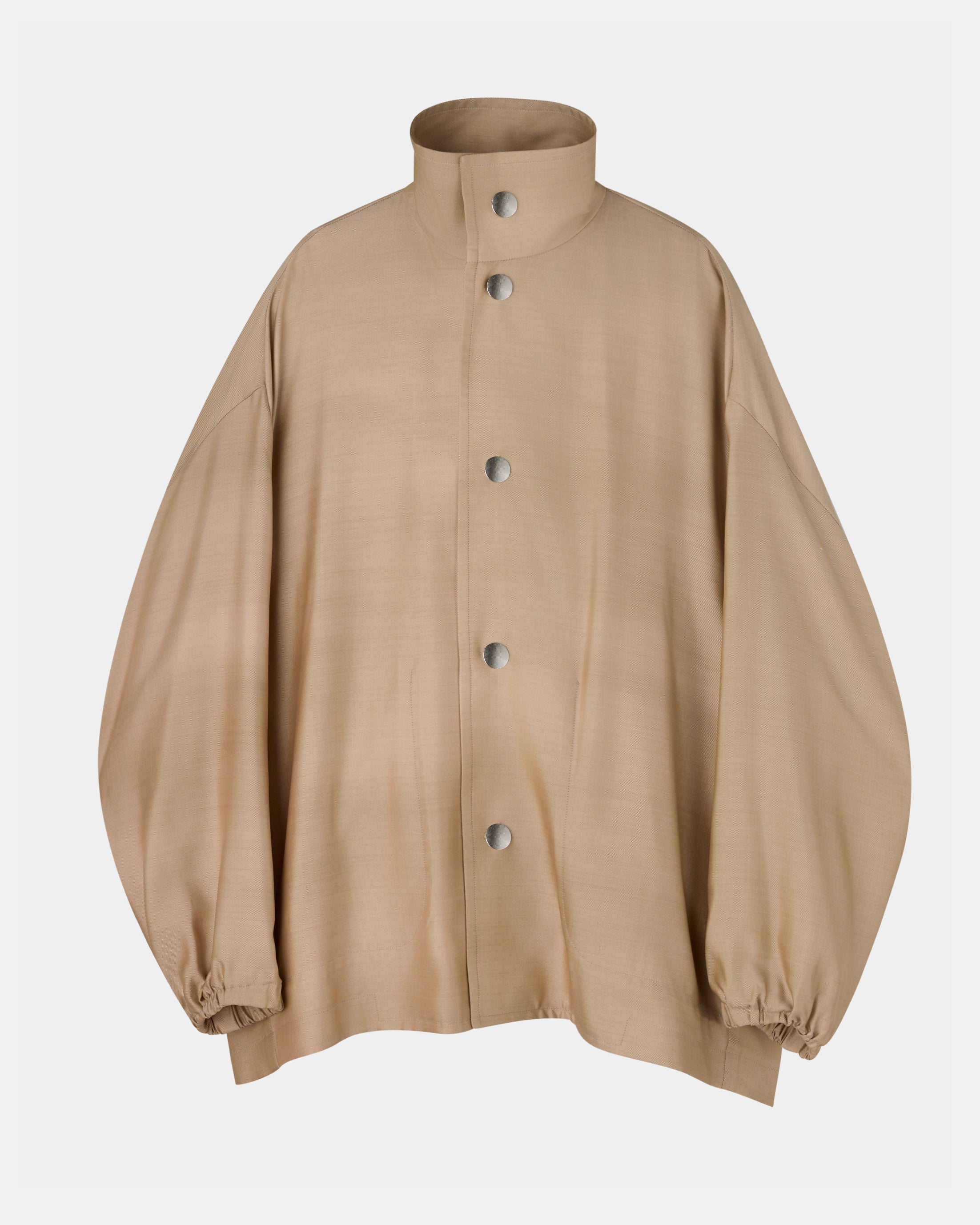 【PRE ORDER】NIMES - SILK NYLON STAND COLLAR JACKET