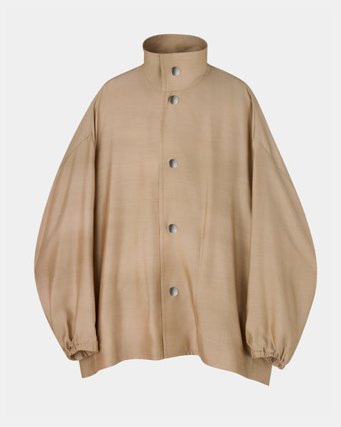 【PRE ORDER】NIMES - SILK NYLON STAND COLLAR JACKET