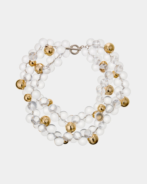 【PRE ORDER】NIZZA NECKLACE - CRYSTAL GOLD NECKLACE