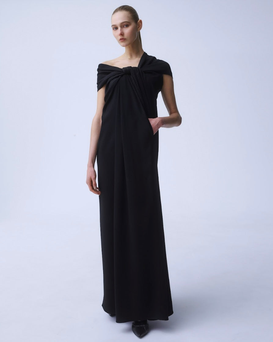 OPUS - DRAPED TRIACETATE DRESS
