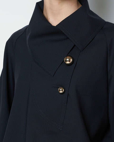 OVELIA - 2WAY WOOL BLOUSE WITH BUTTONS(SOLD OUT)