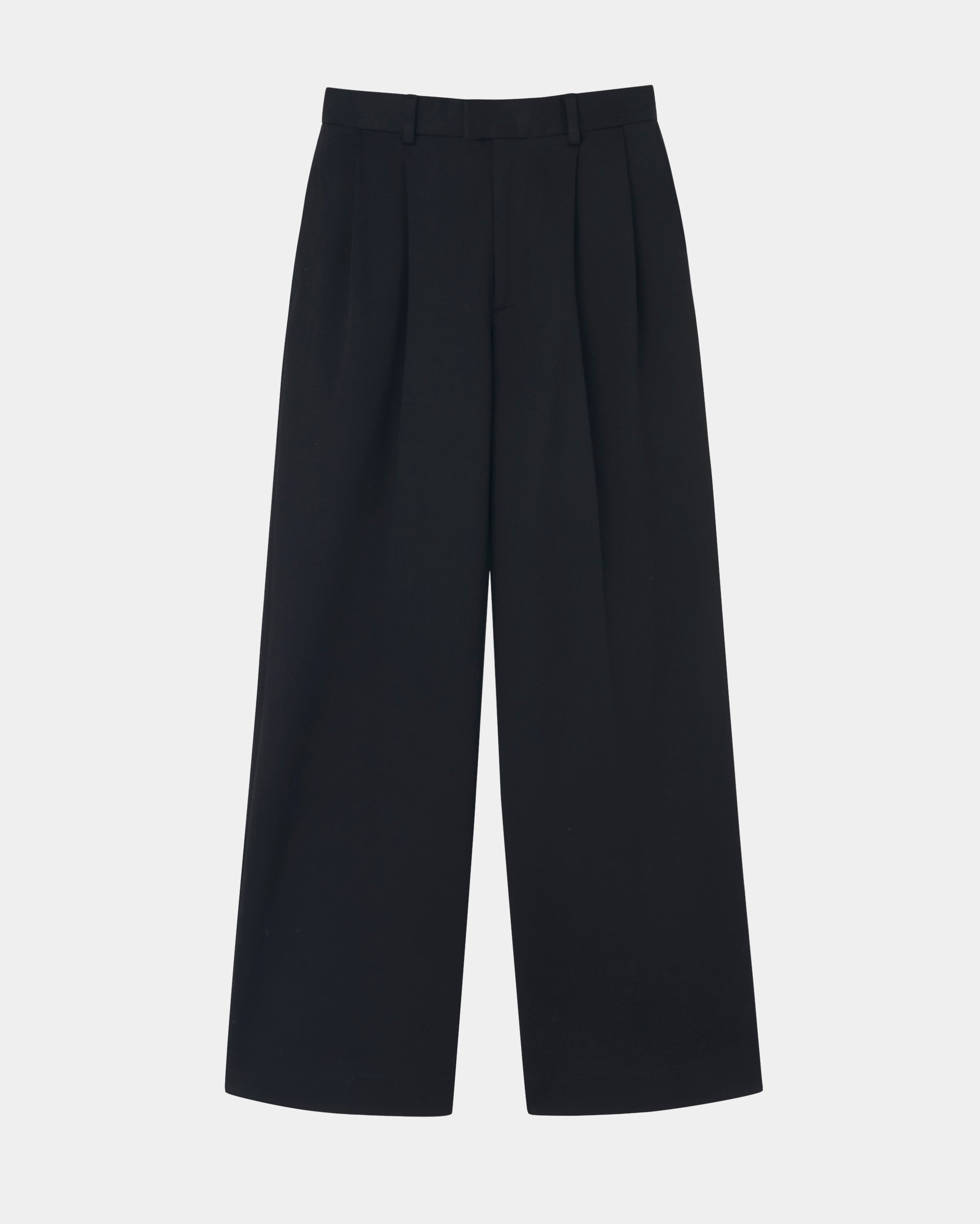 ISPARTA - WIDE SILHOUETTE JERSEY TUCKED TROUSERS
