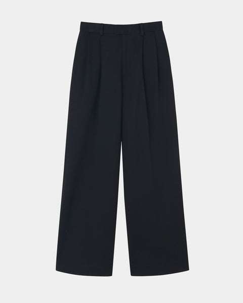 ISPARTA - WIDE SILHOUETTE JERSEY TUCKED TROUSERS