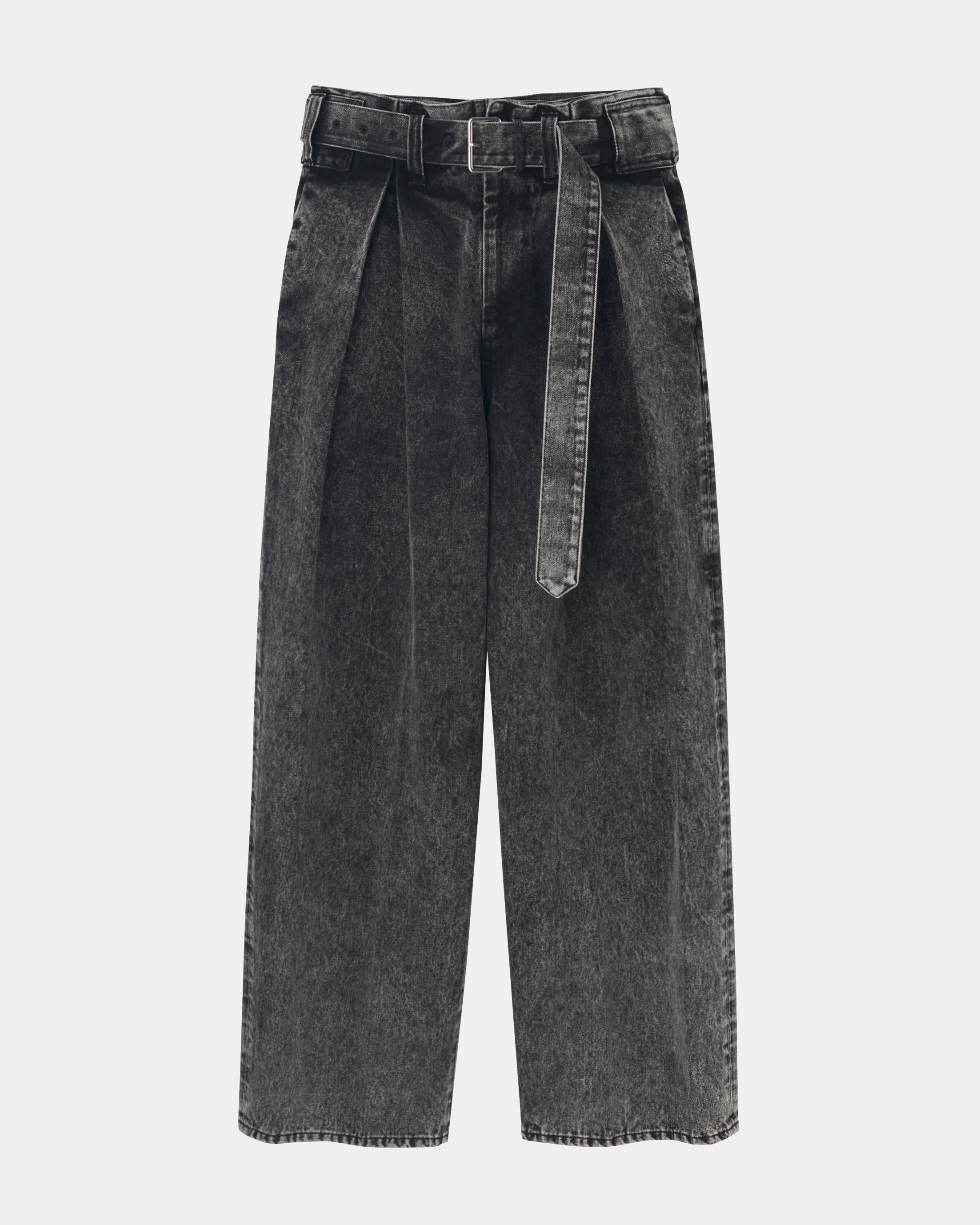 【COMING SOON】ODETTE - DENIM BELTED PANTS
