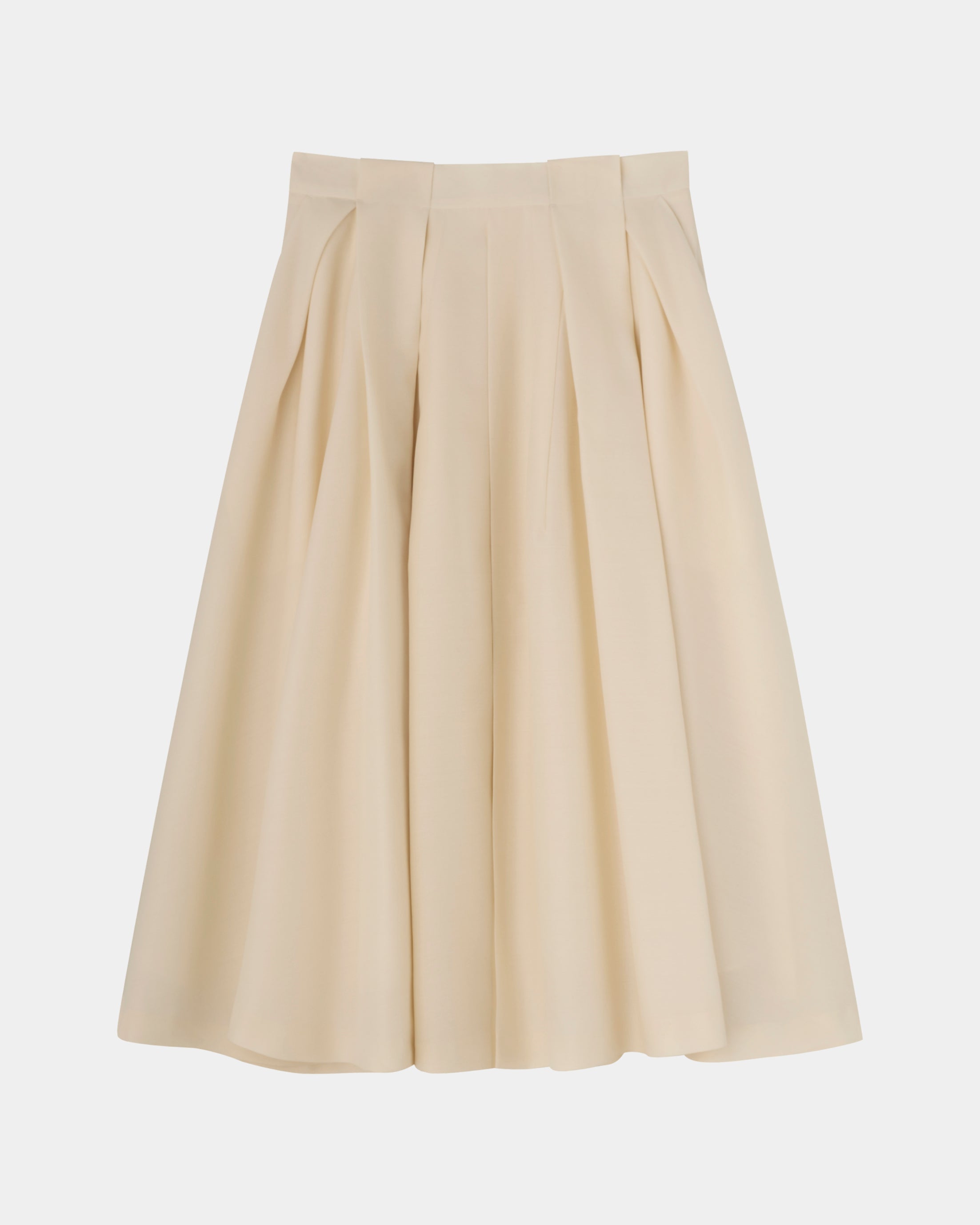 OPHELIA - VIRGIN WOOL PLEATED SKIRT