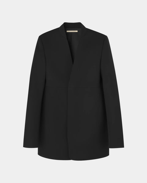 ORIANA -COLLARLESS WOOL TAILORED JACKET