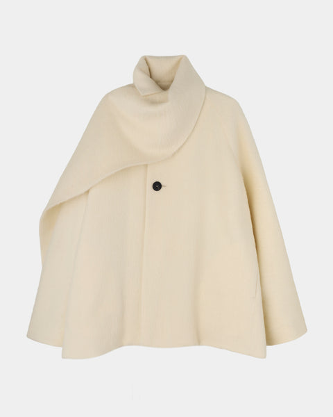 ORISTANO - WOOL ALPACA SCARF DETAIL JACKET