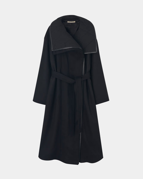 ORELIA - DOUBLE LAYERED VIRGIN WOOL COAT