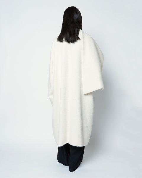 【PRE ORDER】OLIVIER - WOOL ALPACA SCARF DETAIL COAT