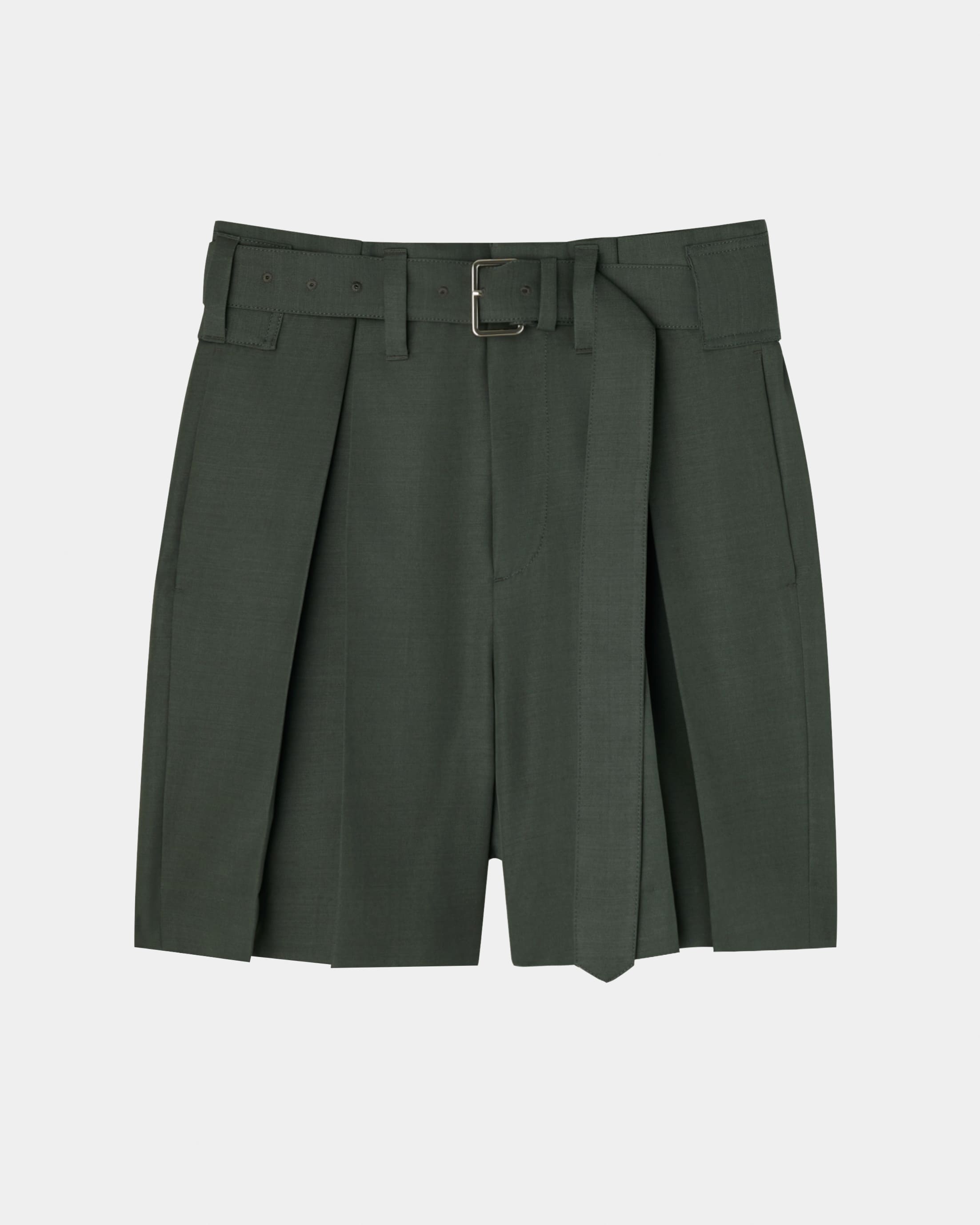 【PRE ORDER】PAUL - SUMMER WOOL BELTED SHORT PANTS
