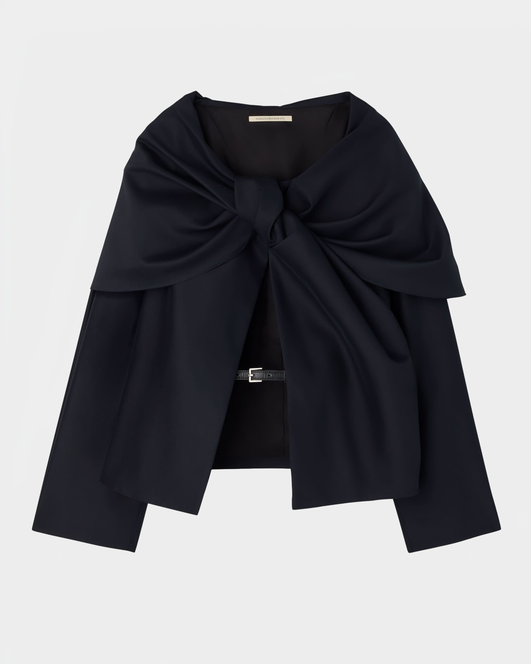 【PRE ORDER】PERLA - FRONT TWIST BELTED SILK JACKET