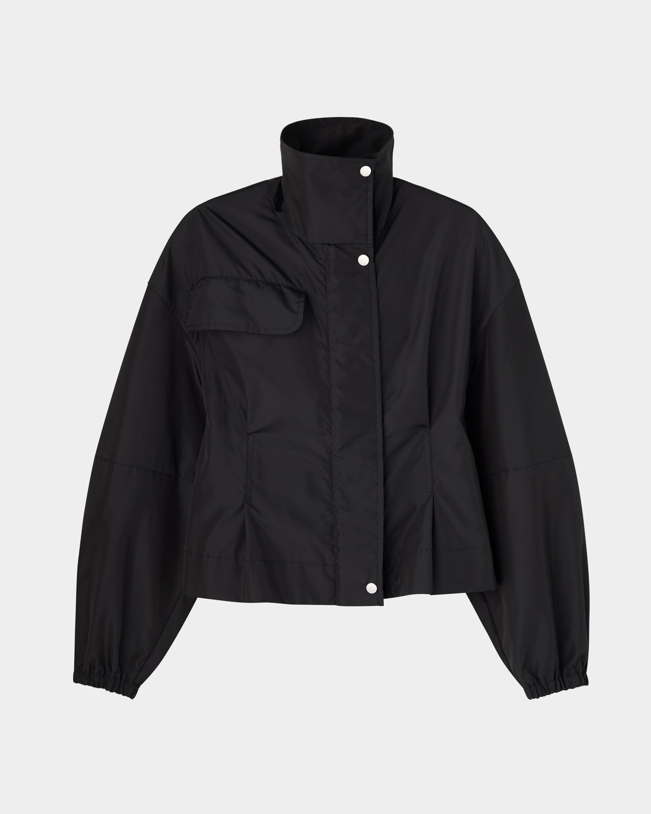 【PRE ORDER】PAMELA - STAND COLLAR NYLON JACKET