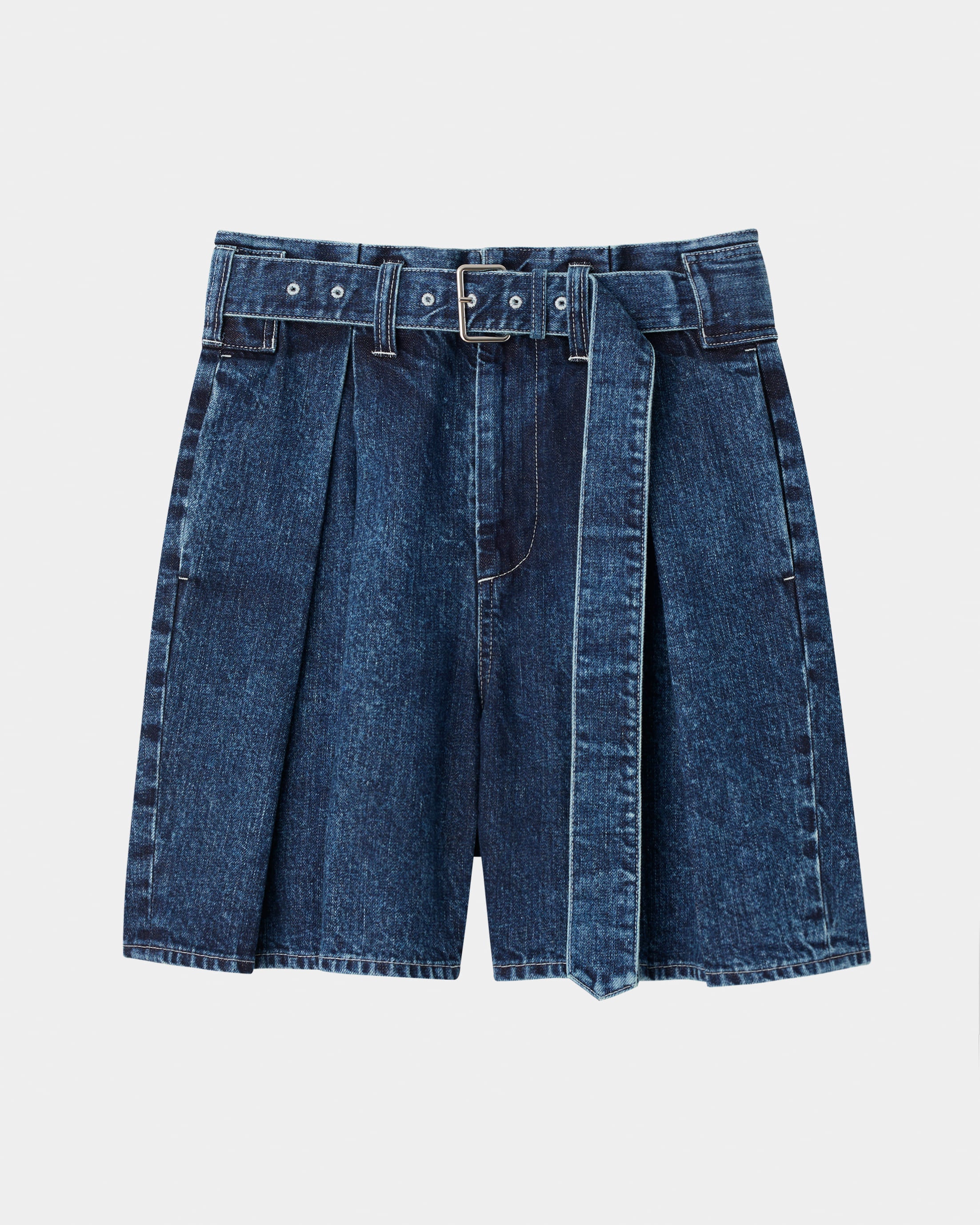 【PRE ORDER】PAUL - DENIM BELTED SHORT PANTS