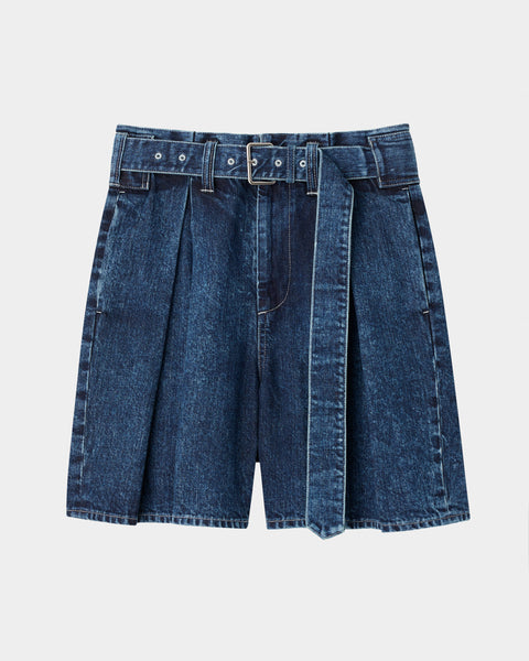 【PRE ORDER】PAUL - DENIM BELTED SHORT PANTS