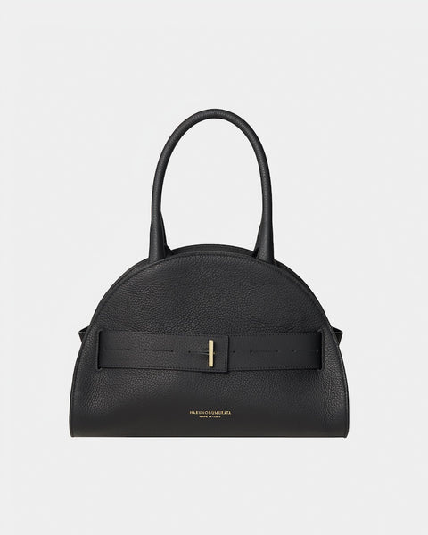 PIADINA - MATTE LEATHER BELTED SMALL BOSTON