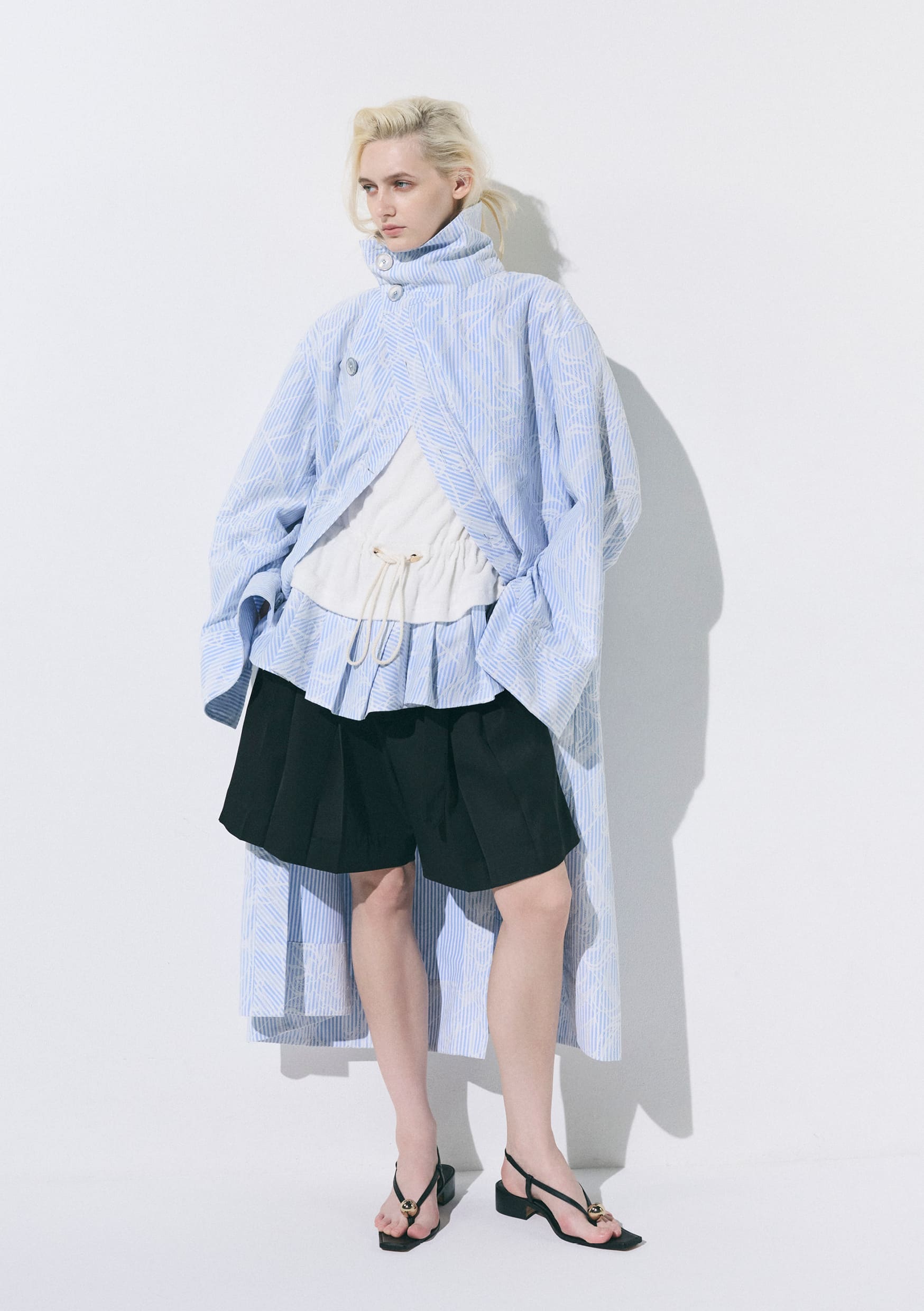 【PRE ORDER】PRIMAVERA - COTTON LACE STAND COLLAR SPRING COAT