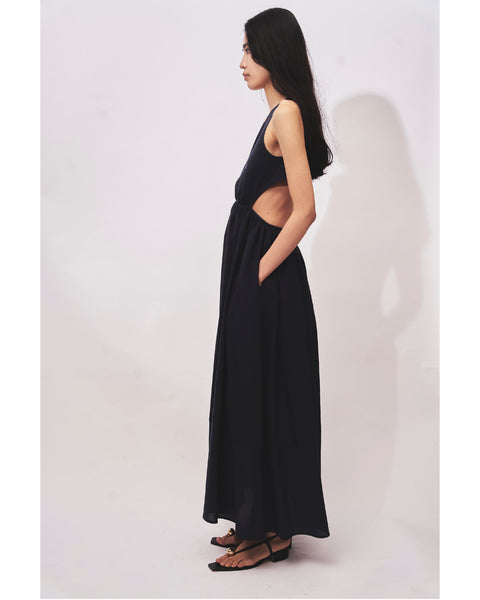 HAZEL - OPEN BACK GATHERED DRESS