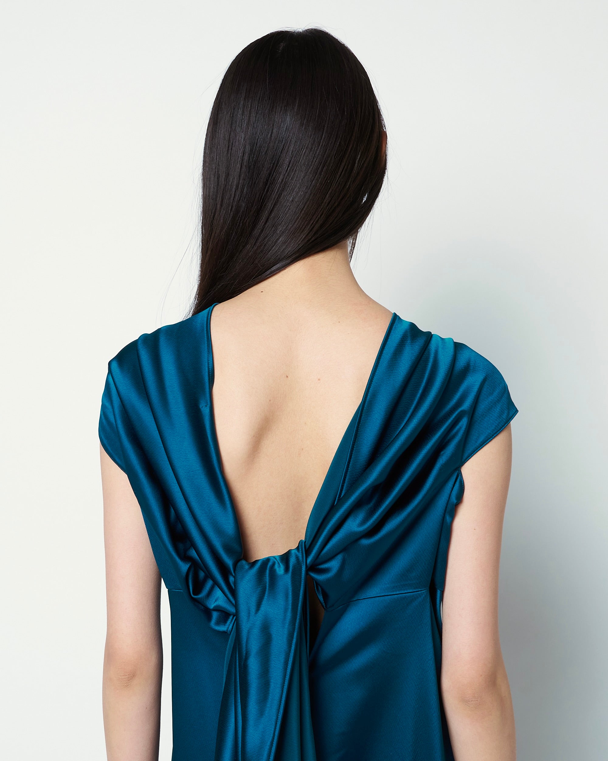 OPUS - DRAPED SATIN DRESS