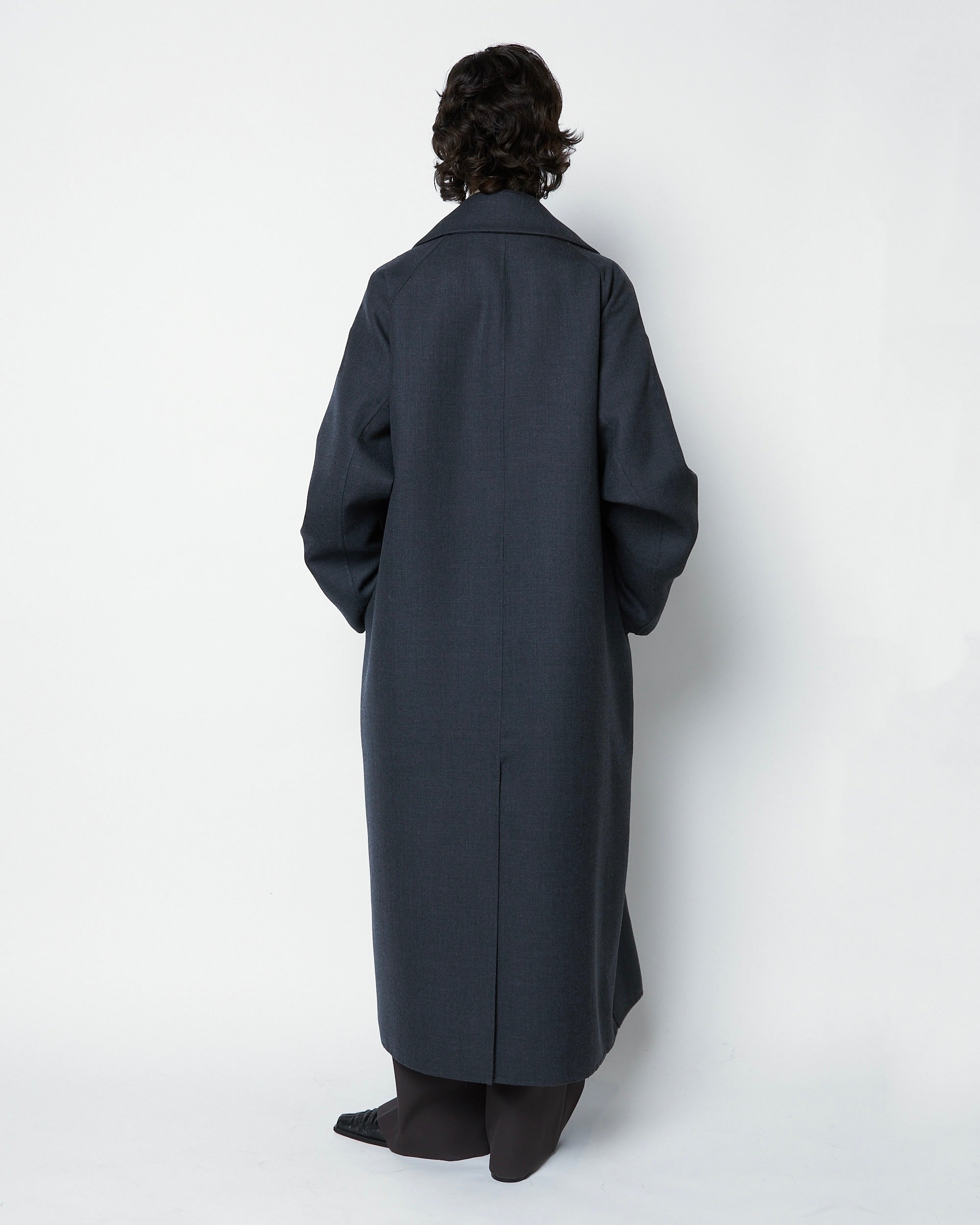 OLIVET - DOUBLE FACE MINIMAL WOOL COAT