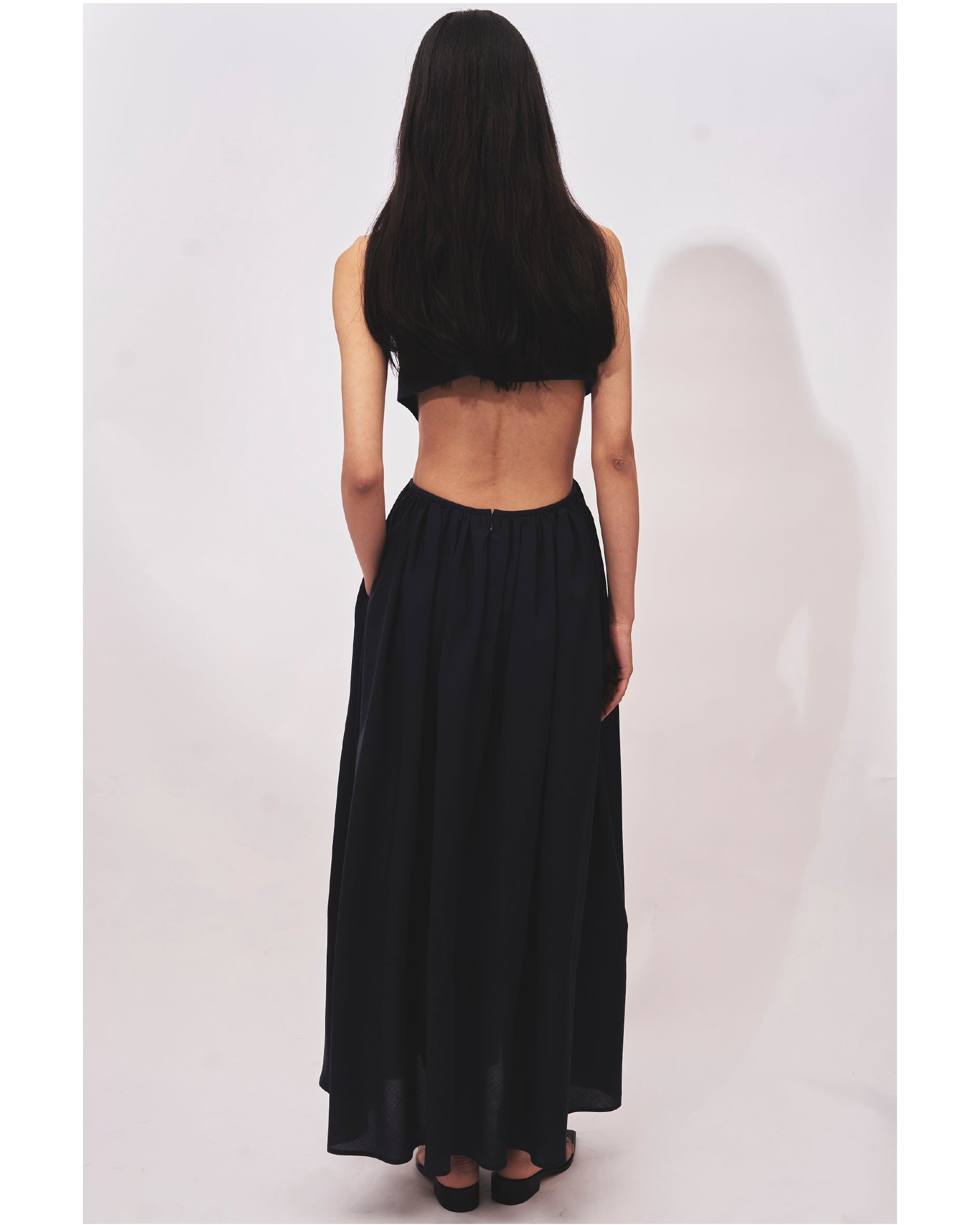 HAZEL - OPEN BACK GATHERED DRESS