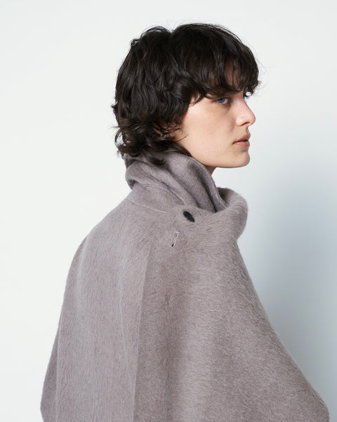 【PRE ORDER】OLIVIER - WOOL ALPACA SCARF DETAIL COAT