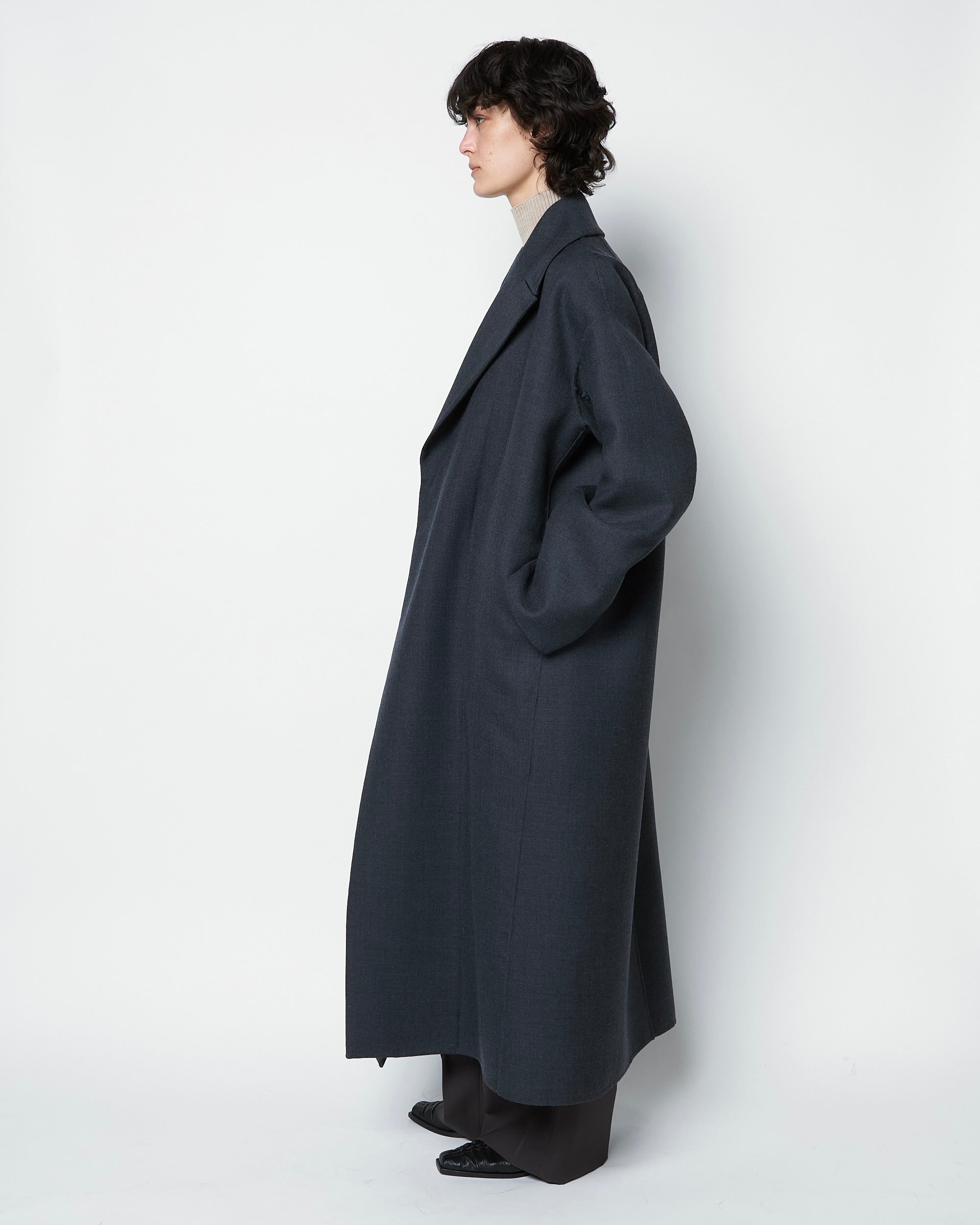 OLIVET - DOUBLE FACE MINIMAL WOOL COAT