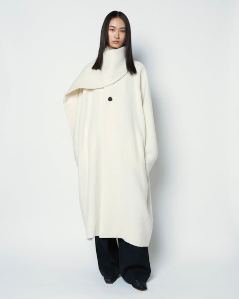 【PRE ORDER】OLIVIER - WOOL ALPACA SCARF DETAIL COAT