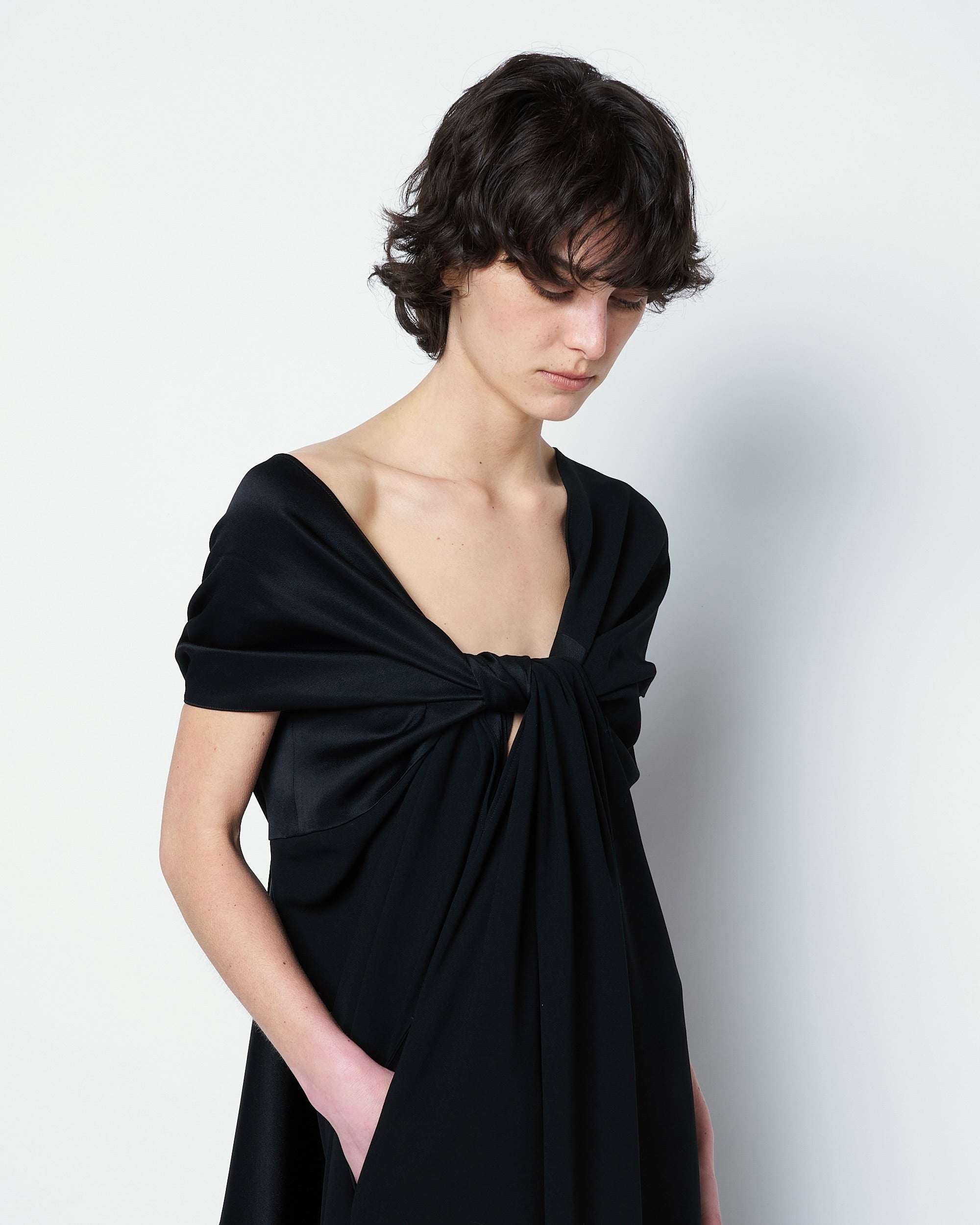 OPUS - DRAPED TRIACETATE DRESS