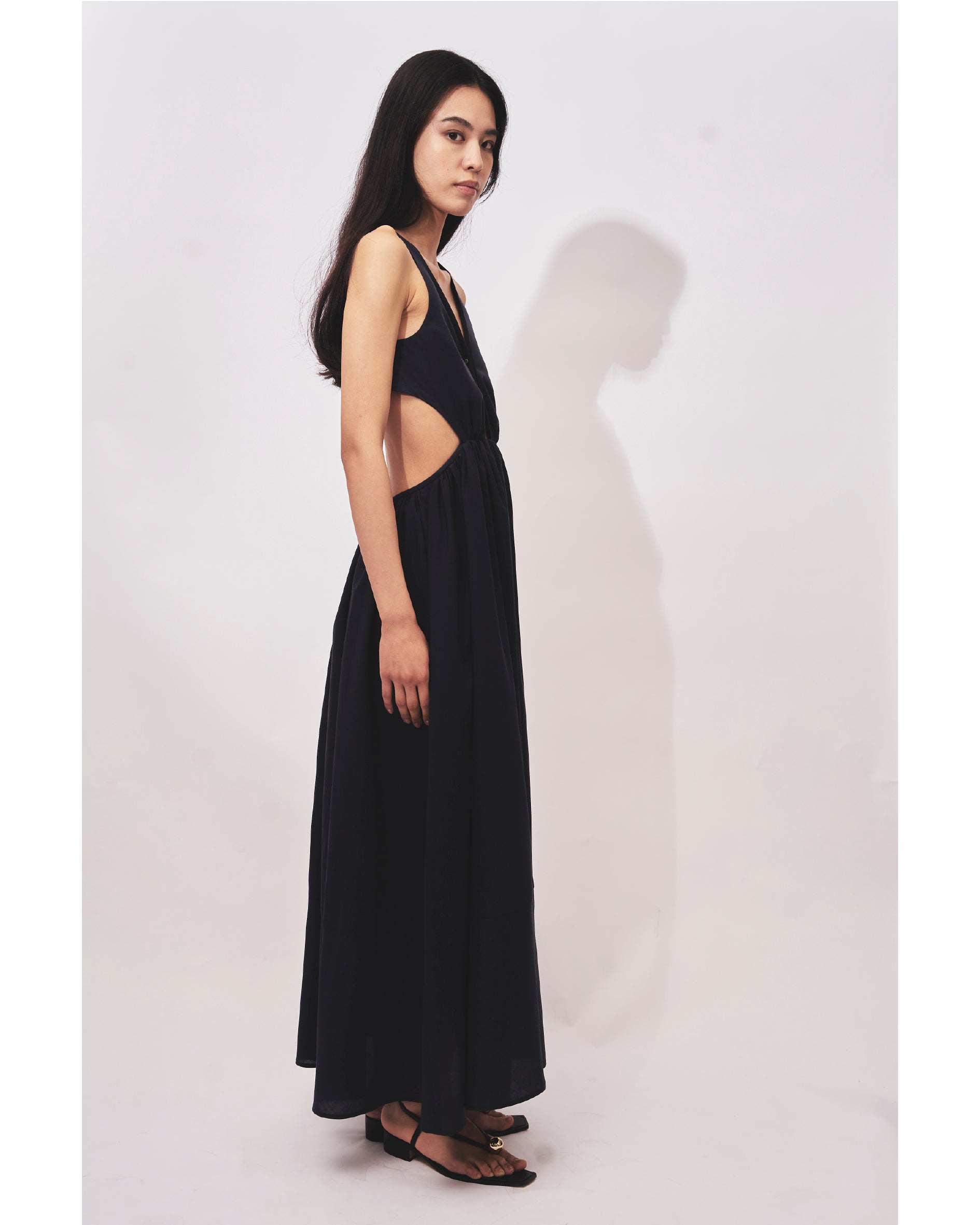 HAZEL - OPEN BACK GATHERED DRESS