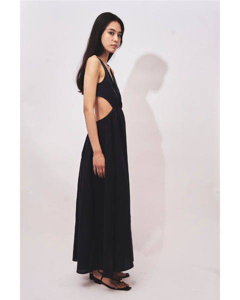HAZEL - OPEN BACK GATHERED DRESS