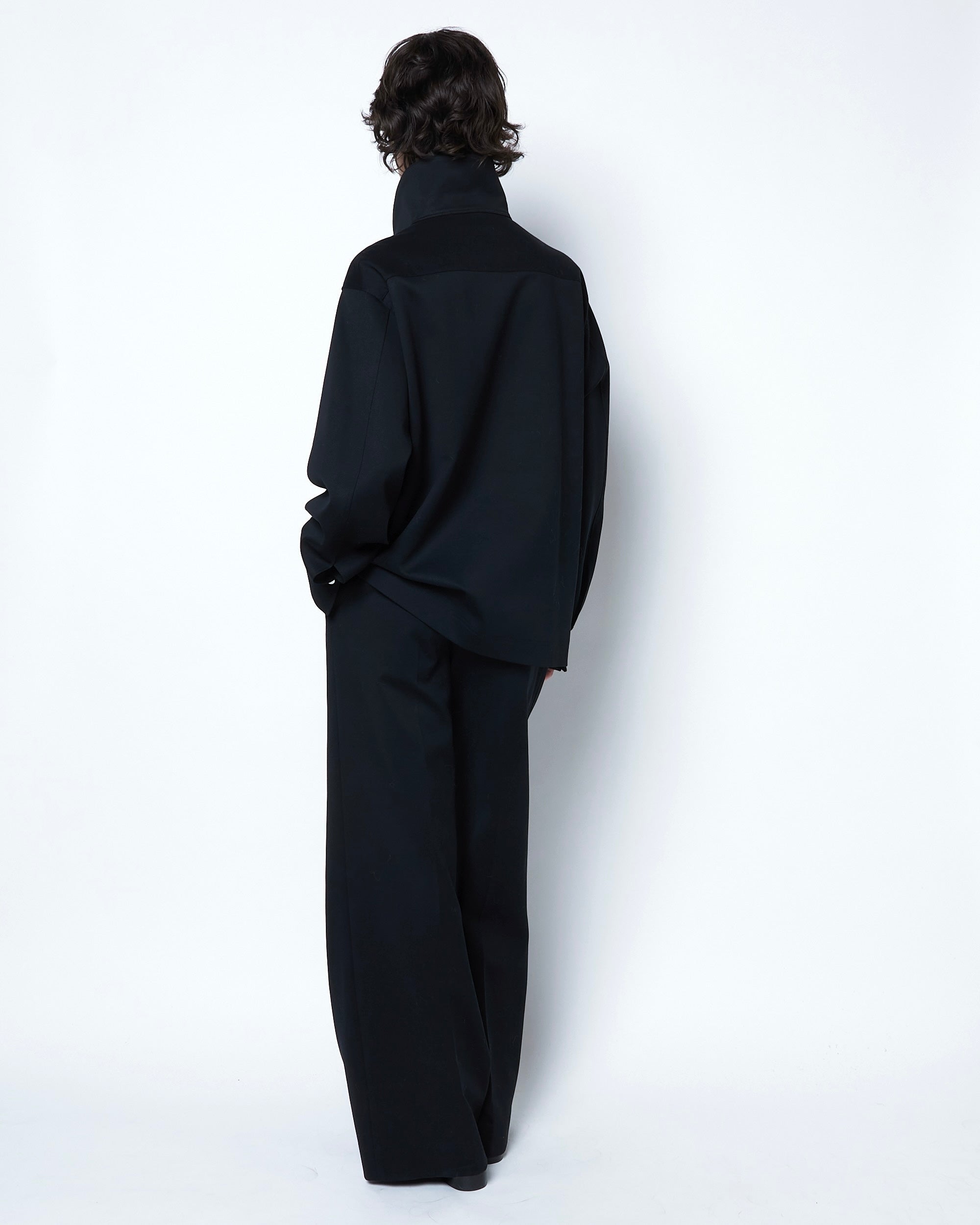ISPARTA - WIDE SILHOUETTE JERSEY TUCKED TROUSERS