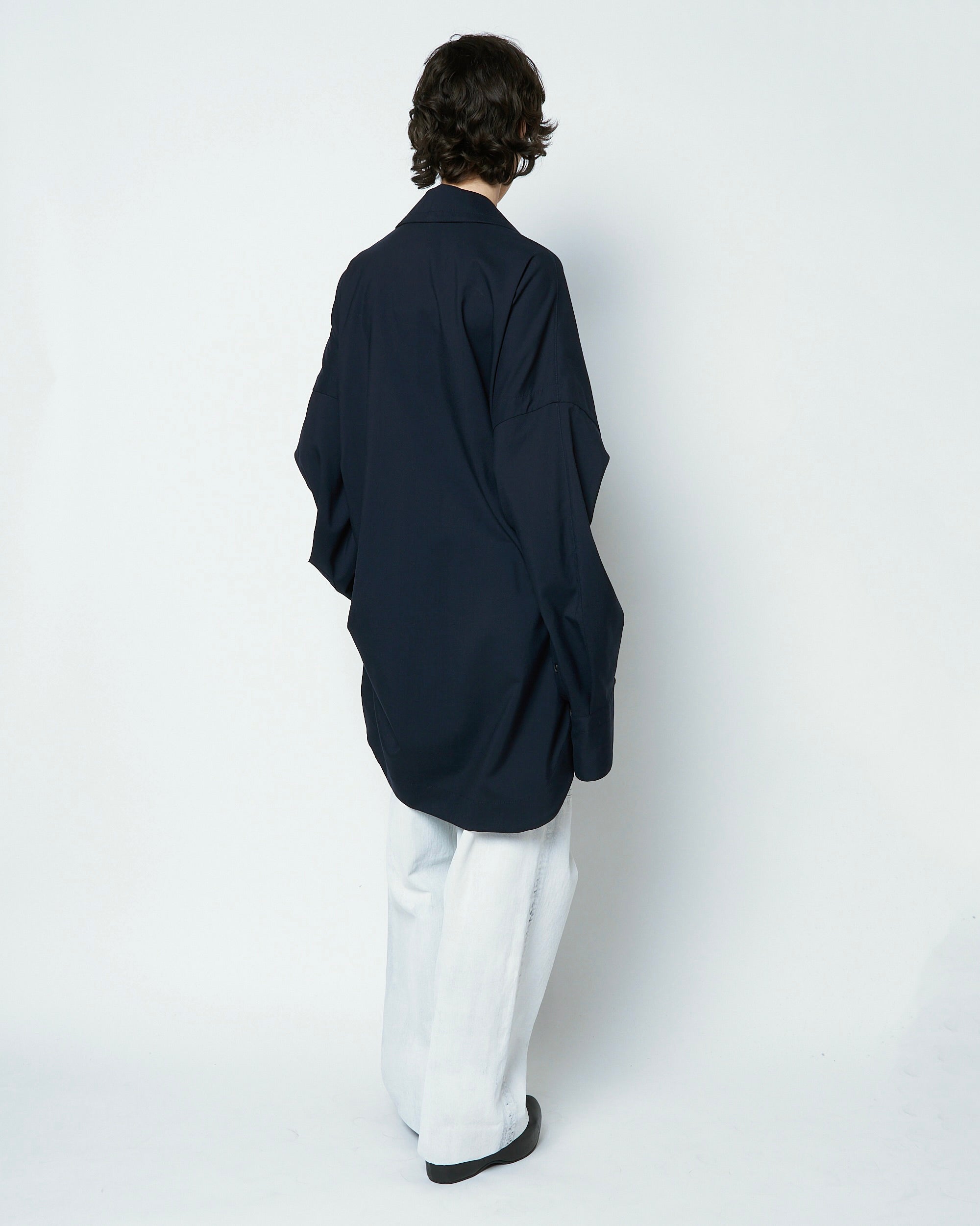 【COMING SOON】ORNELLA - BLEACHED DENIM STRAIGHT PANTS