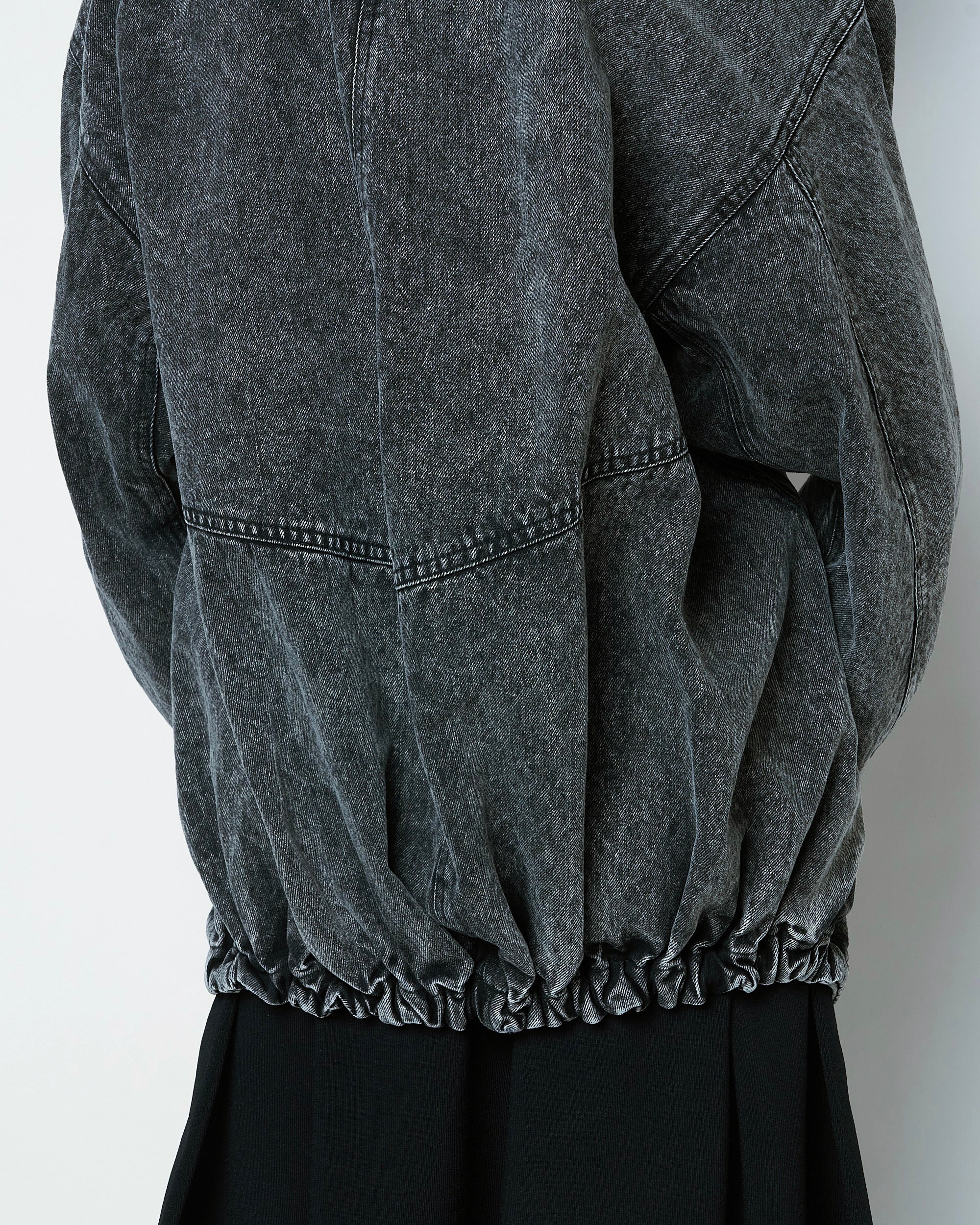 IVANA - ZIP UP STONE WASH DENIM BLOUSON