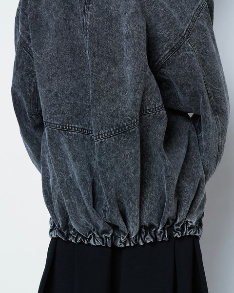 【PRE ORDER】IVANA - ZIP UP STONE WASH DENIM BLOUSON