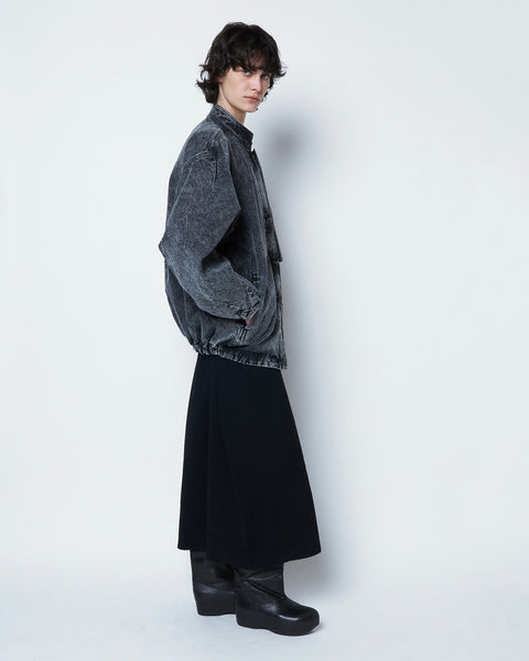 【PRE ORDER】IVANA - ZIP UP STONE WASH DENIM BLOUSON