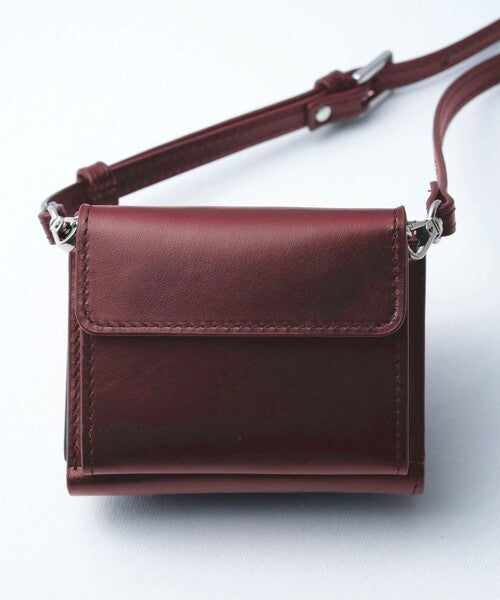 CUPOLA  - SPHERE BUTTON LEATHER WALLET