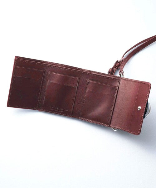 CUPOLA  - SPHERE BUTTON LEATHER WALLET