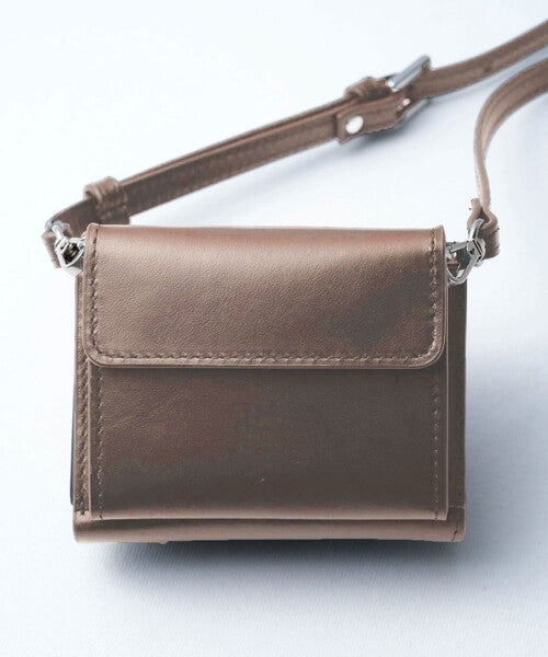 CUPOLA  - SPHERE BUTTON LEATHER WALLET