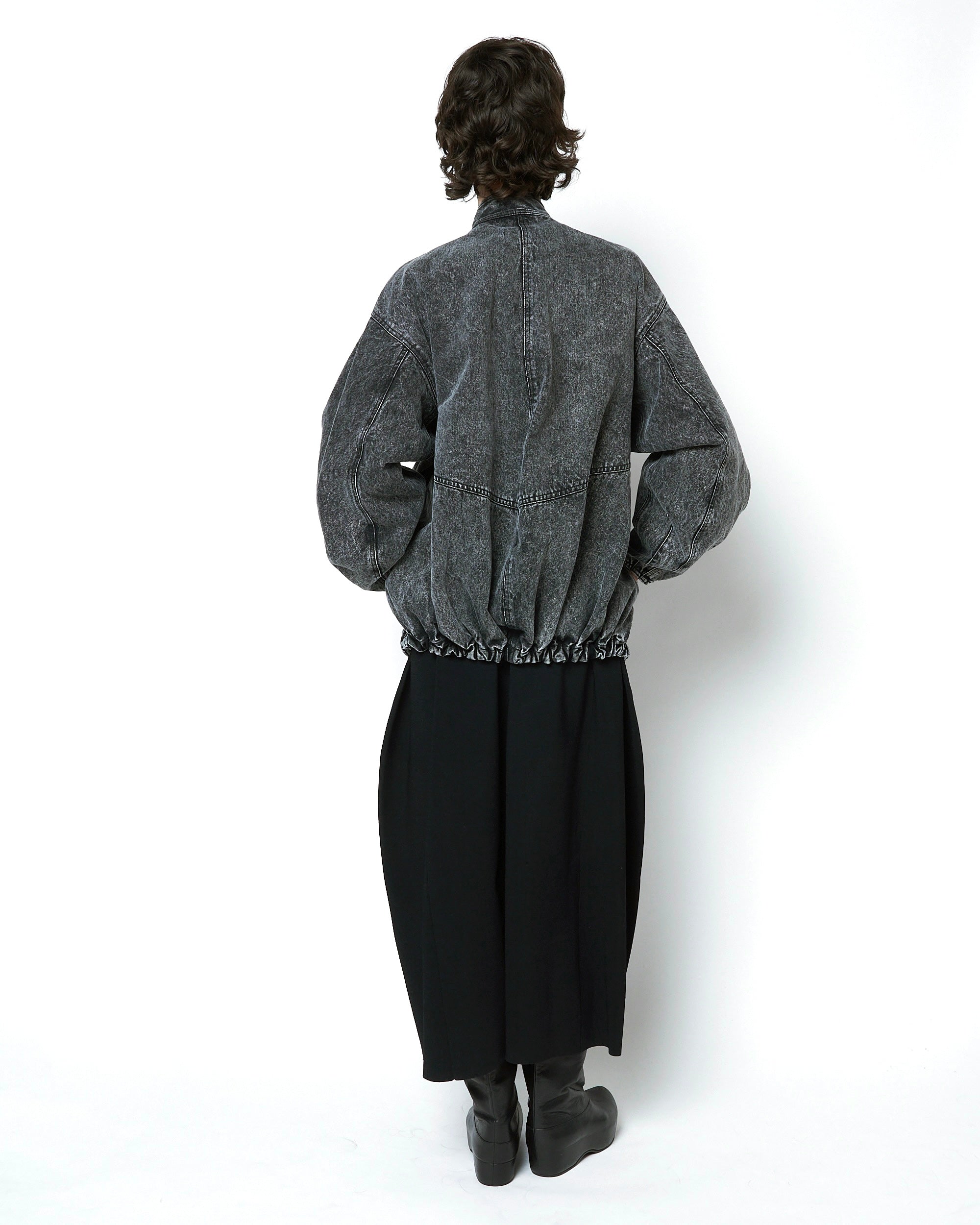 IVANA - ZIP UP STONE WASH DENIM BLOUSON
