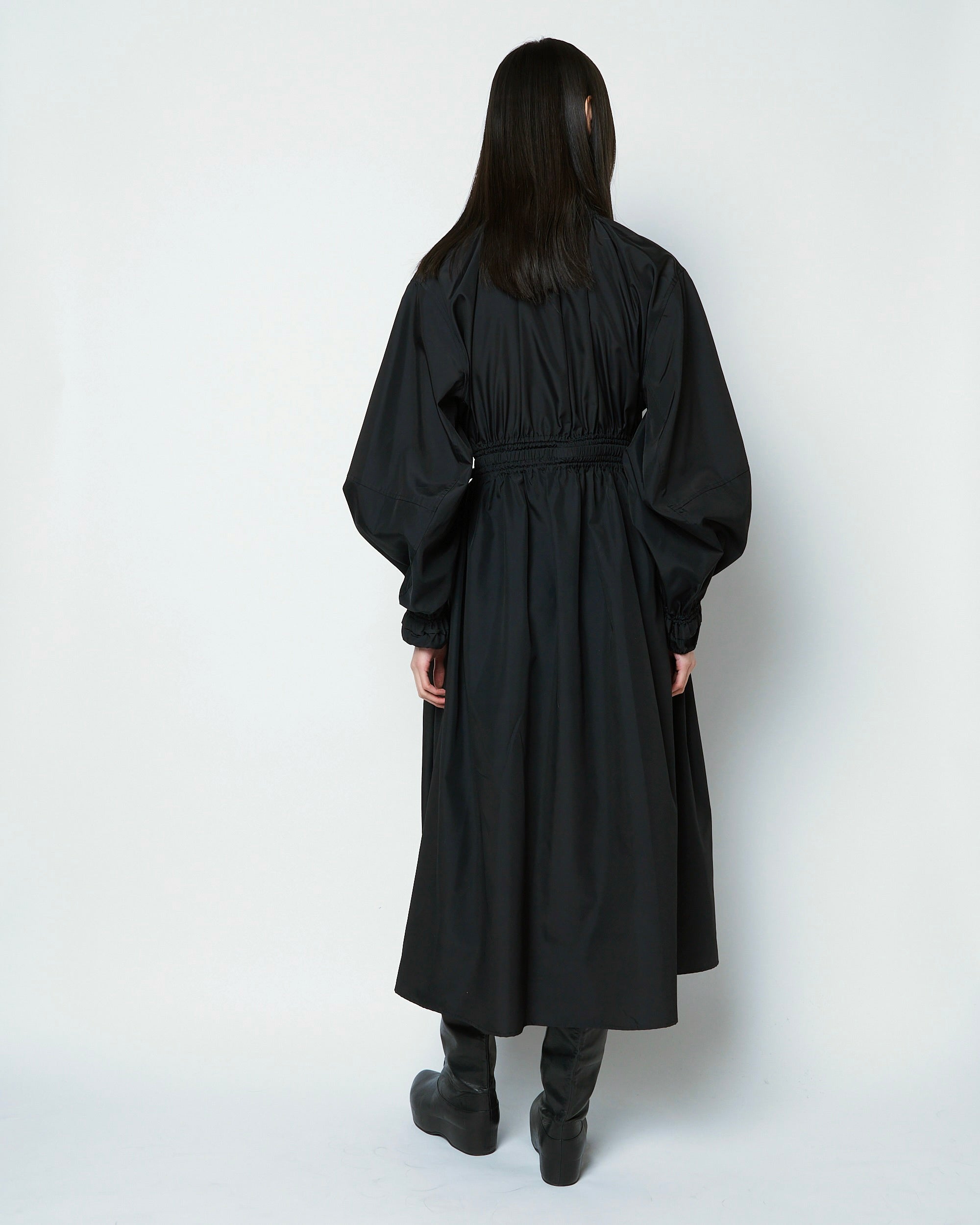 【COMING SOON】ORFEO - BELTED GATHERED SILK DRESS