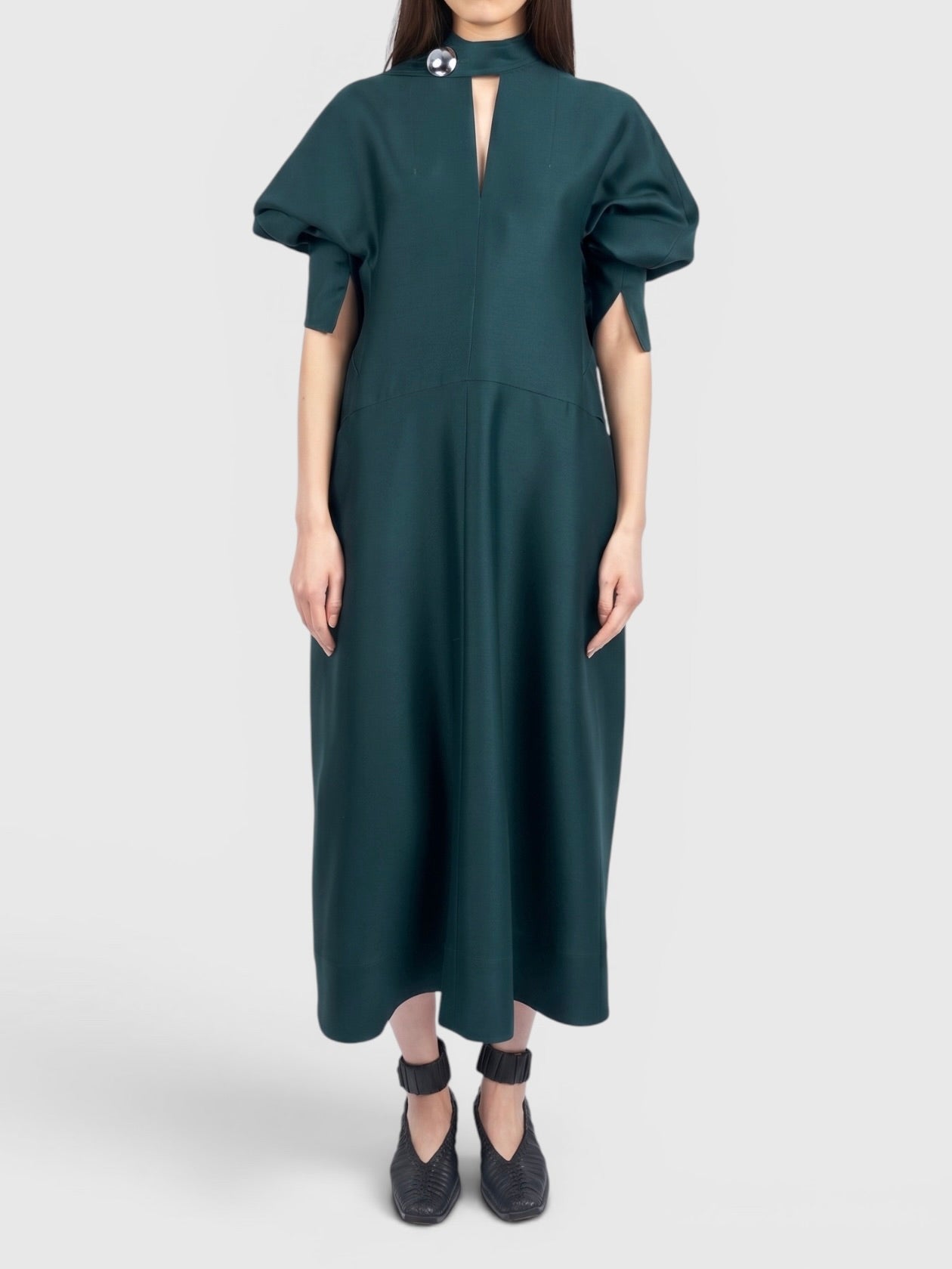 【COMING SOON】ELIANA - ROUND SHAPED SILK WOOL VOLUME DRESS