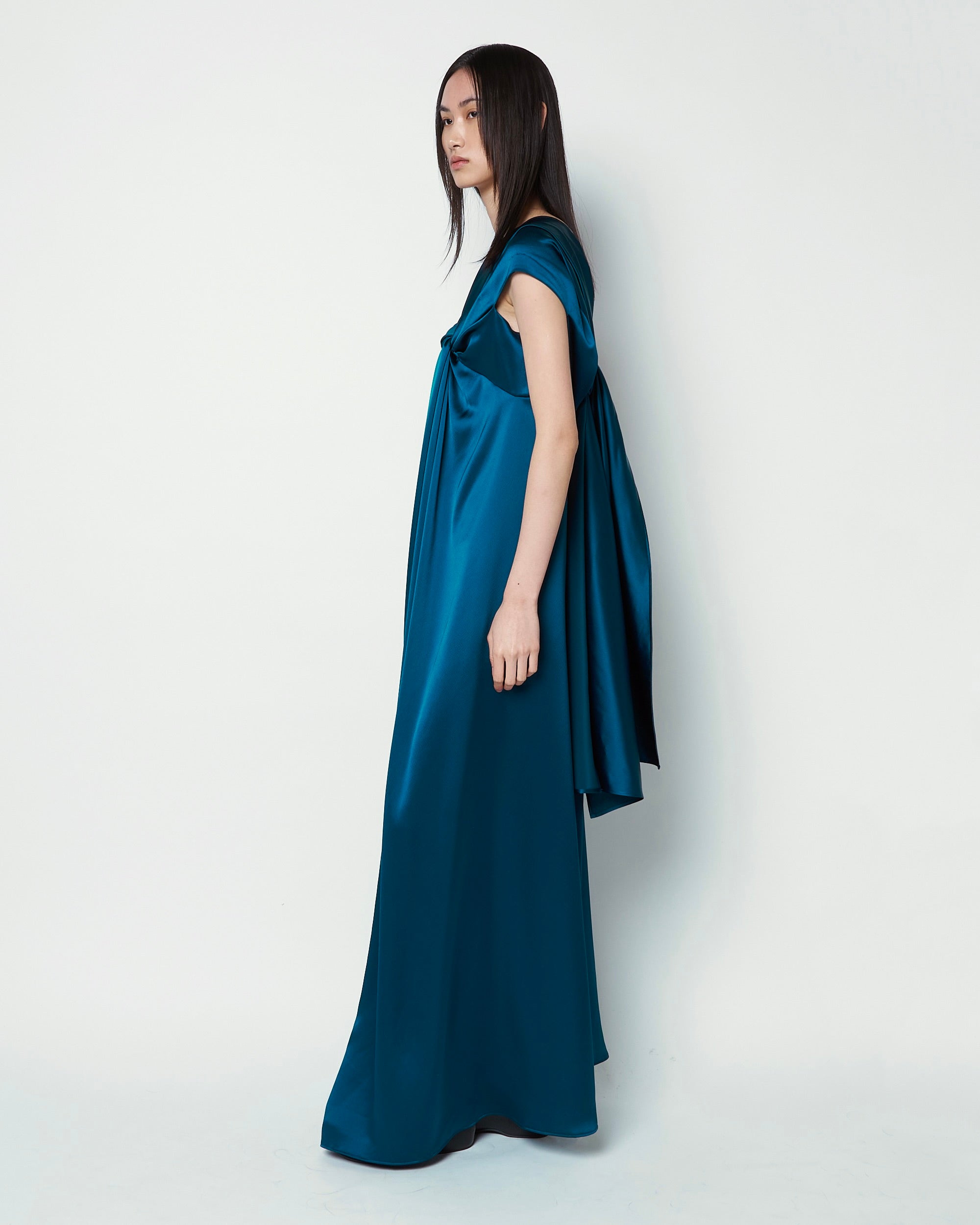 OPUS - DRAPED SATIN DRESS