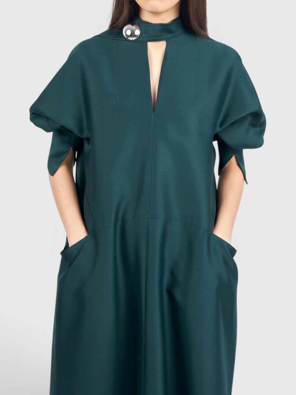 【COMING SOON】ELIANA - ROUND SHAPED SILK WOOL VOLUME DRESS