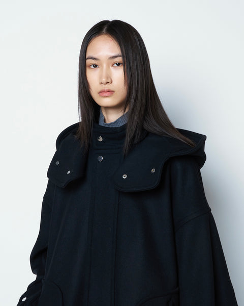 MARISA - HOODED WOOL COAT