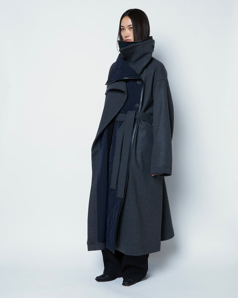 【PRE ORDER】ORELIA - DOUBLE LAYERED VIRGIN WOOL COAT