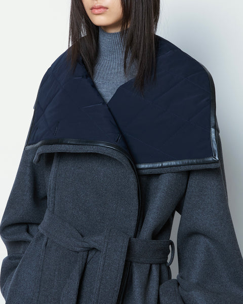 【PRE ORDER】ORELIA - DOUBLE LAYERED VIRGIN WOOL COAT