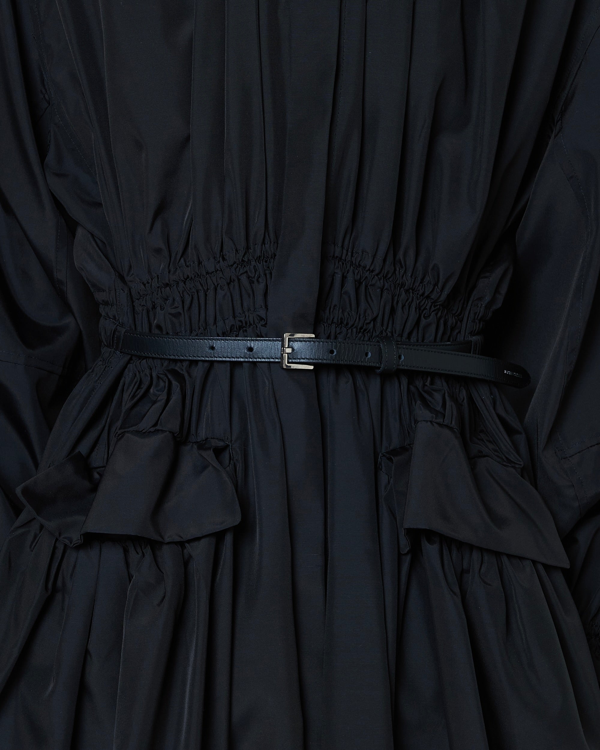 【COMING SOON】ORFEO - BELTED GATHERED SILK DRESS