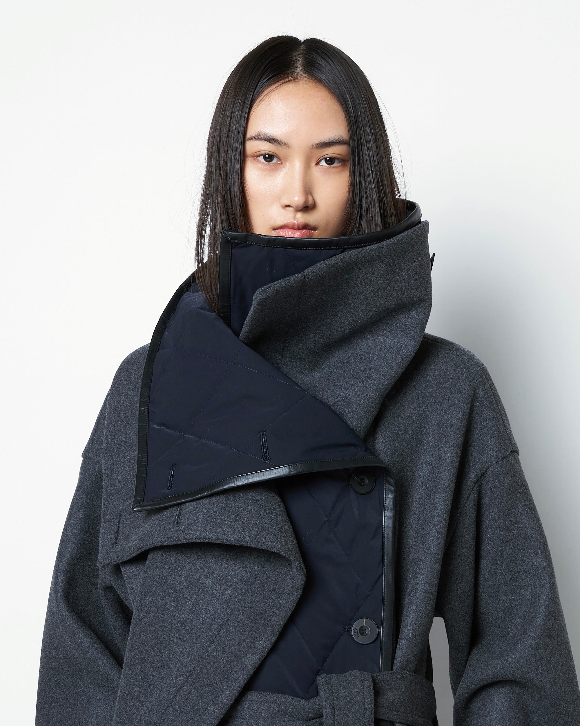 ORELIA - DOUBLE LAYERED VIRGIN WOOL COAT