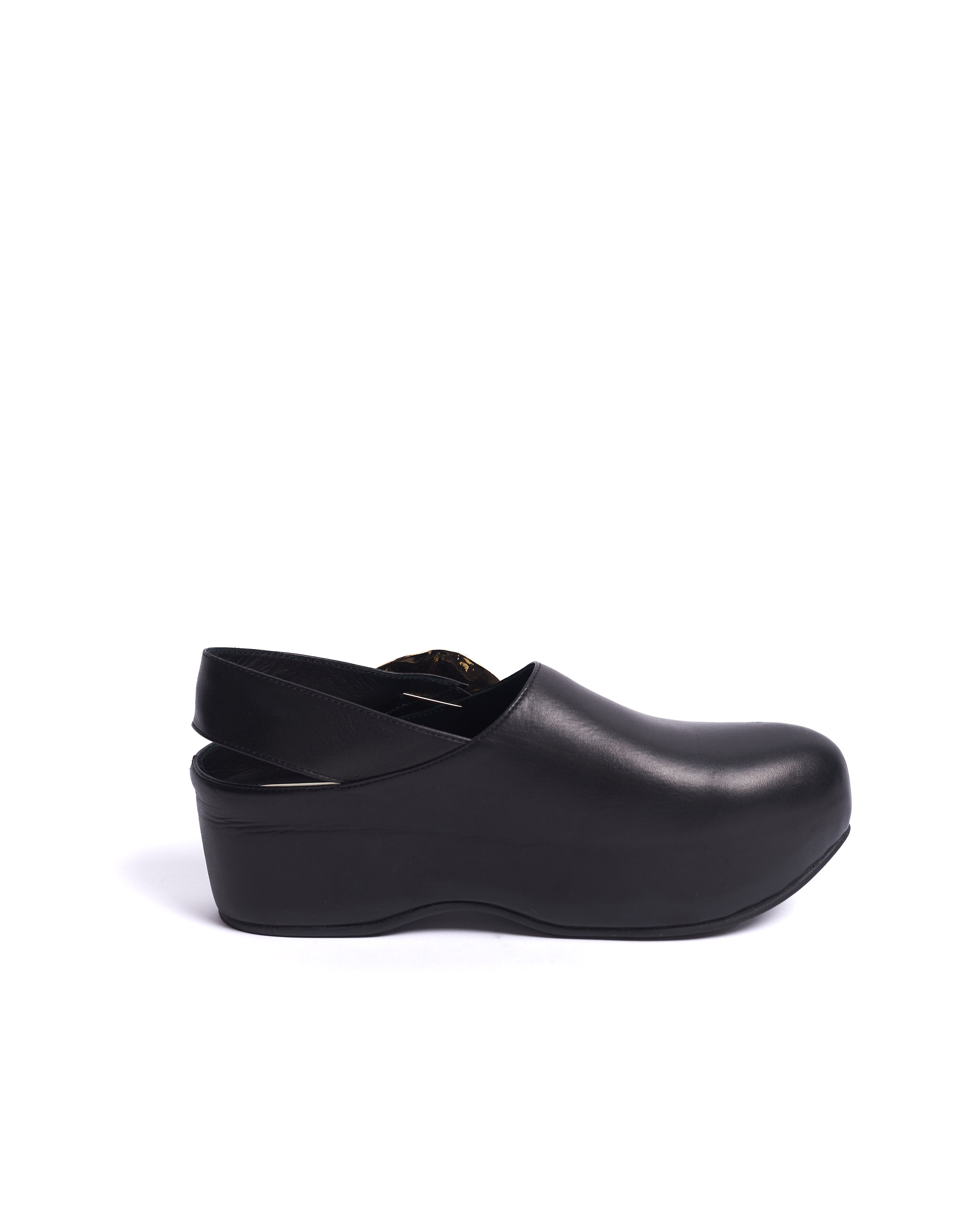 BAUER - ROUND TOE PLATFORM LEATHER SHOES